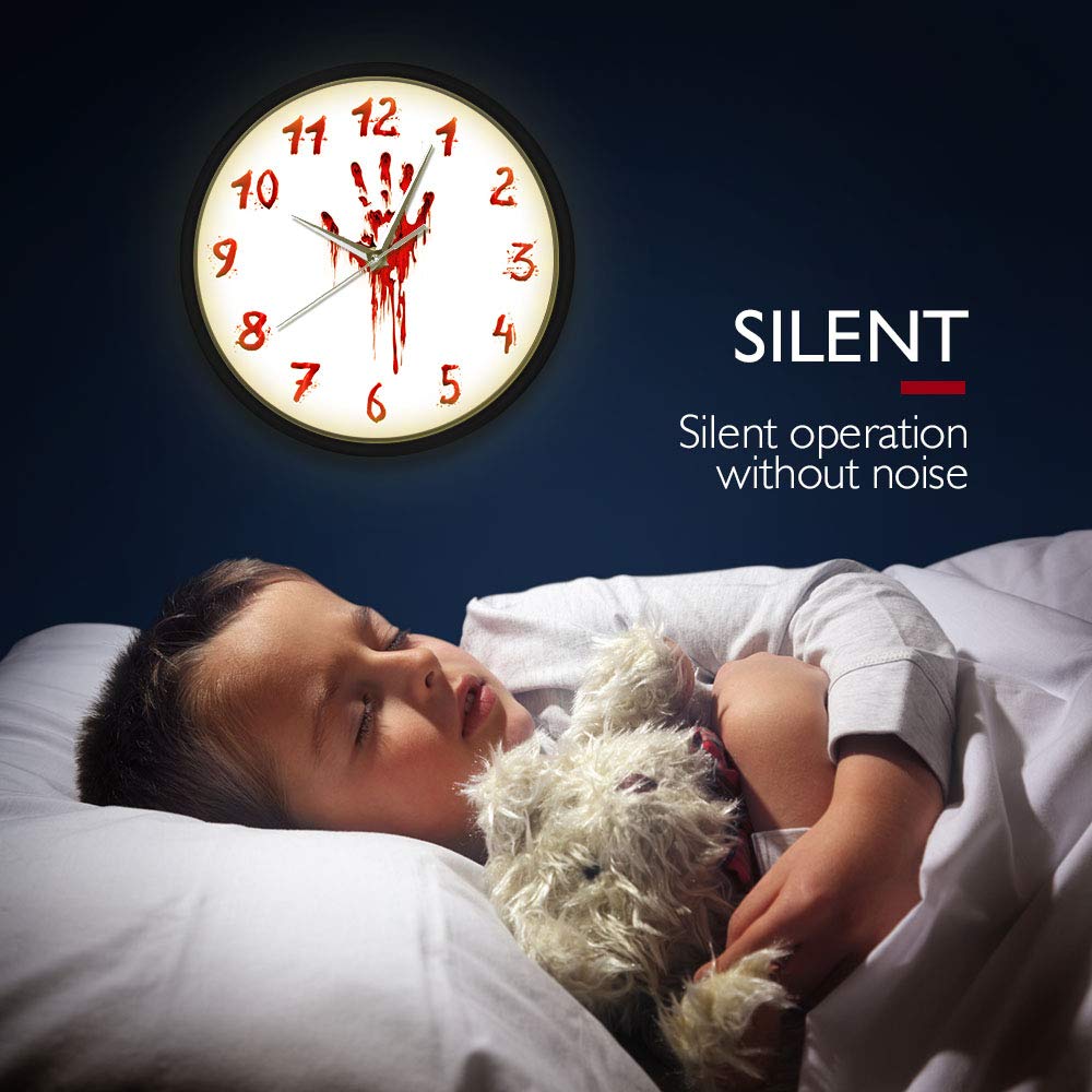 Buy Geek Alerts Voice Control LED Illuminated Clock Bloody Hand